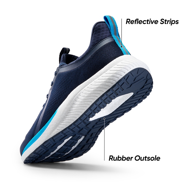  [DreamLife] Men's Lightweight Mesh Lifestyle Sneakers - BLUE - 5